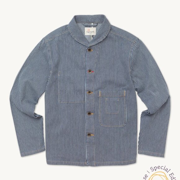 Imperfects Shepherds Shirt OG Hickory Stripe, Gold Thread Special – Large - Picture 1 of 5